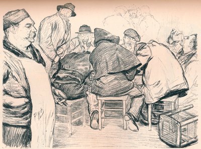 „Dostawca płynnego orzeźwienia dla anarchistów”, ok. 1895 r autorstwa Paul Charles Renouard