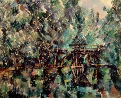 Most nad stawem, ok. 1898 r. autorstwa Paul Cézanne