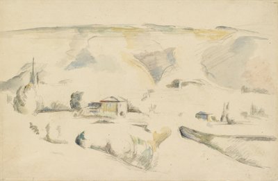 Widok na dolinę, koniec XIX wieku autorstwa Paul Cézanne