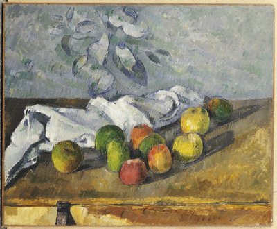 Jabłka i serwetka autorstwa Paul Cézanne