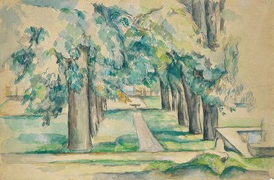 Aleja Kasztanowców w Jas de Bouffan autorstwa Paul Cézanne