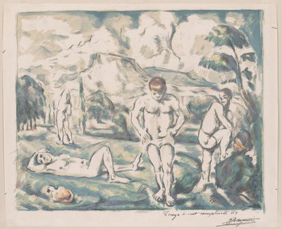 Kąpiących się autorstwa Paul Cézanne