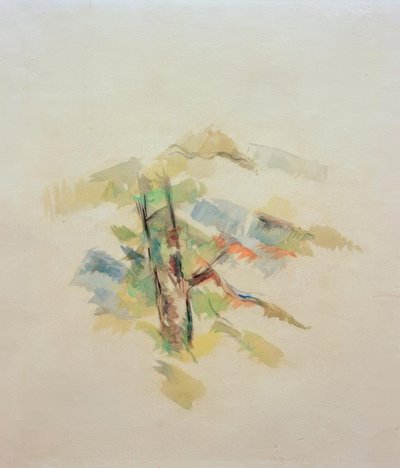 Badanie drzewa autorstwa Paul Cézanne
