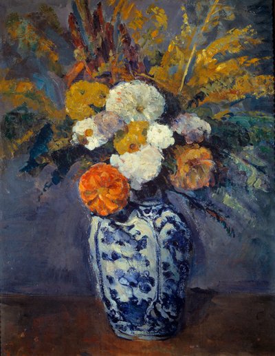 Bukiet dalii. Obraz Paula Cezanne