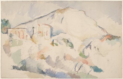 Château Noir i Mont Sainte-Victoire, ca. 1890-1895 autorstwa Paul Cézanne