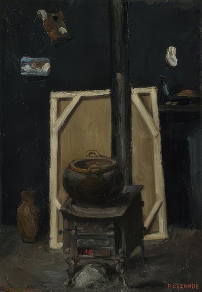 Piec w pracowni. Około 1865 r. autorstwa Paul Cézanne