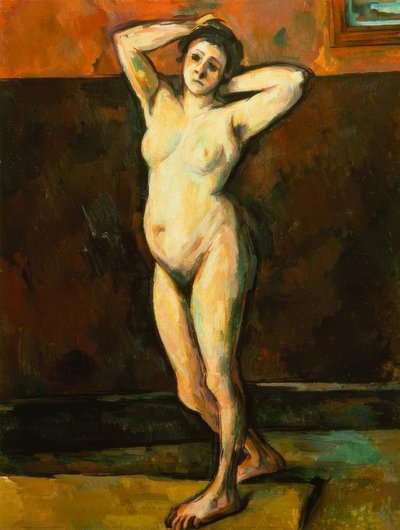 Naga kobieta stojąca autorstwa Paul Cézanne