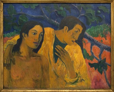 Lot (tahitańska sielanka). Obraz Paula Gauguina (1848-1903), olej na płótnie autorstwa Paul Cézanne