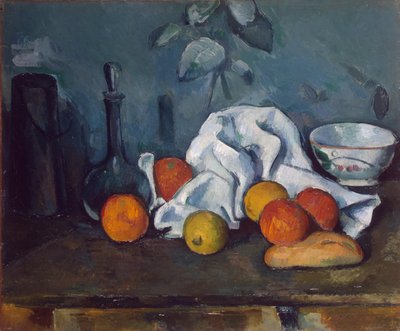 Dozownik mleka, karafka i miska Dozownik mleka, karafka i miska autorstwa Paul Cézanne