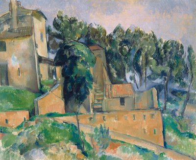 Francuski: La Maison de Bellevue Dom w Bellevue autorstwa Paul Cézanne