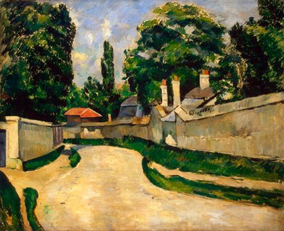 Domy wzdłuż drogi, ok. 1881 r. autorstwa Paul Cézanne
