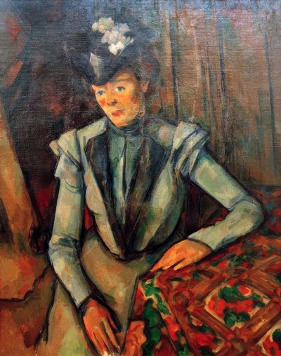 Dama w błękicie autorstwa Paul Cézanne