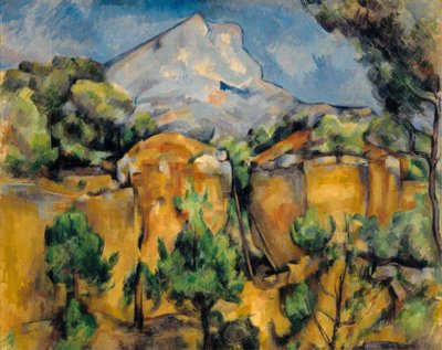 Góra Sainte-Victoire, widziana z Bibémus autorstwa Paul Cézanne