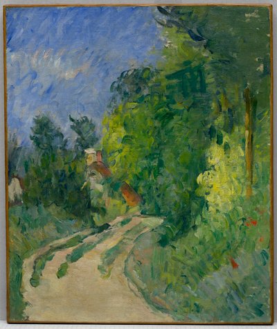La Route tournante w zaroślach autorstwa Paul Cézanne