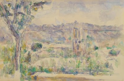 Katedra w Aix widziana z warsztatu Lauves autorstwa Paul Cézanne