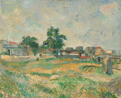Krajobraz pod Paryżem. Około 1876 autorstwa Paul Cézanne