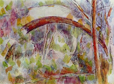 Most Trois Sautets autorstwa Paul Cézanne