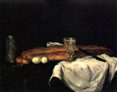 Chleb i jajka autorstwa Paul Cézanne