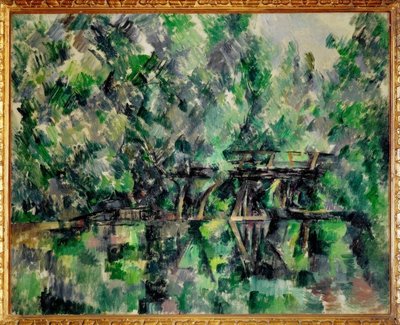 Most nad stawem autorstwa Paul Cézanne