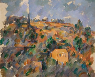 Domy na wzgórzu, Prowansja autorstwa Paul Cézanne