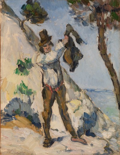 Mężczyzna w kurtce autorstwa Paul Cézanne