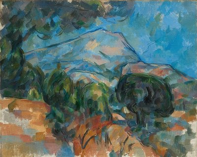 Góra Sainte-Victoire. Um 1904 autorstwa Paul Cézanne