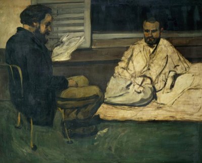 Paul Alexis czyta Emile Zola autorstwa Paul Cézanne