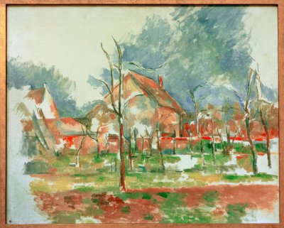 Zimowy krajobraz - Giverny autorstwa Paul Cézanne