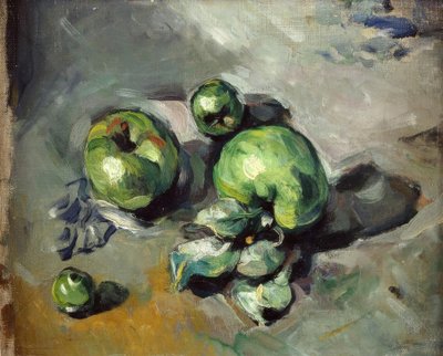 Zielone jabłka autorstwa Paul Cézanne