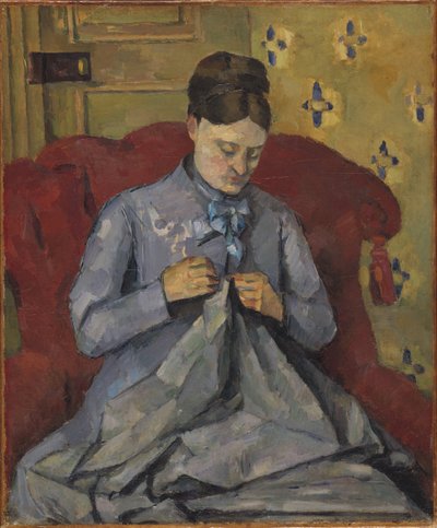 Portret żony artysty - Portret żony artysty, autorstwa Cezanne