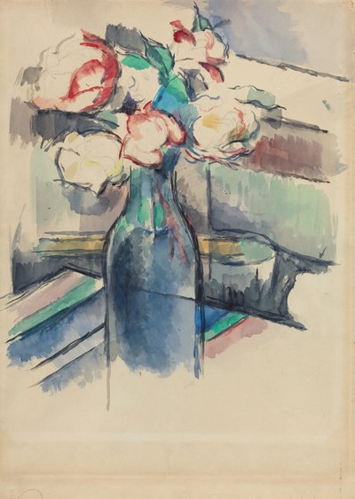 Róże w butelce [recto], 19001904. autorstwa Paul Cézanne