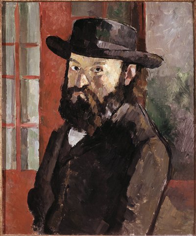 Autoportret, ok. 1879-82 (olej na płótnie) autorstwa Paul Cézanne