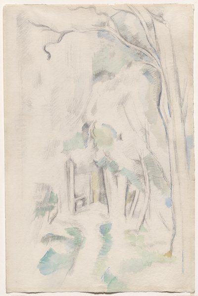 Ścieżka w lesie autorstwa Paul Cézanne