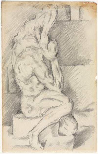Szkic rzeźby anatomicznej (recto) autorstwa Paul Cézanne
