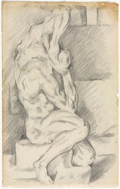 Szkic rzeźby anatomicznej recto Szkic Madame Cézanne verso, 188184. autorstwa Paul Cézanne