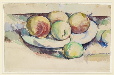Martwa natura brzoskwini i fig, koniec XIX wieku autorstwa Paul Cézanne
