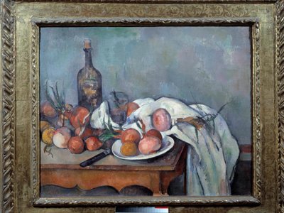 Martwa natura z cebulą Malarstwo Paula Cezanne