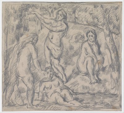 Studium kąpieli czterech kobiet autorstwa Paul Cézanne