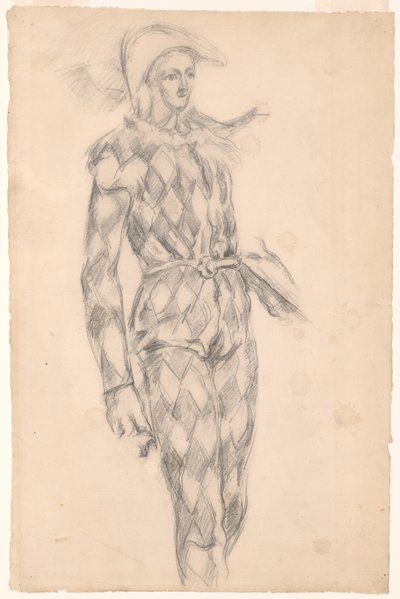 Studium arlekina autorstwa Paul Cézanne