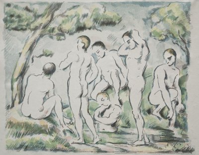 Kąpiący się autorstwa Paul Cézanne