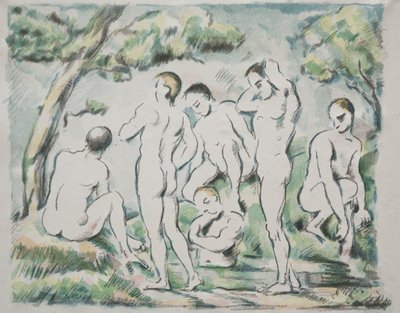 Kąpiący się autorstwa Paul Cézanne