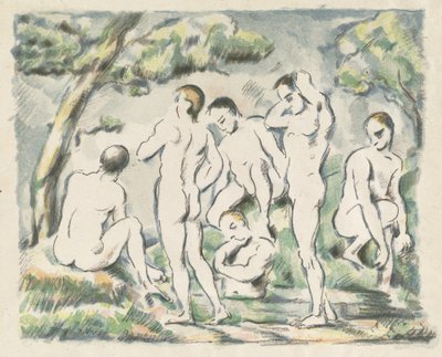 Talerz Kąpiących, 1897. autorstwa Paul Cézanne