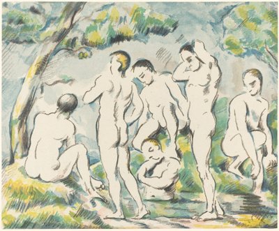 Talerz Kąpiących, 1897. autorstwa Paul Cézanne