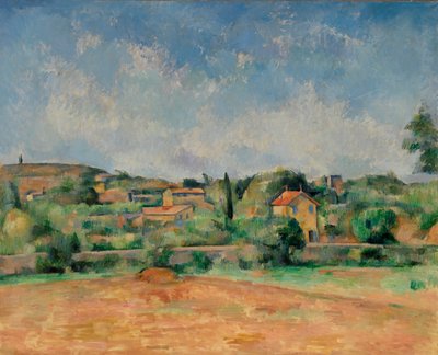 Równina Bellevue / Czerwona Ziemia autorstwa Paul Cézanne