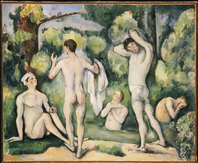 Pięciu kąpiących się, ok. 1880-82 autorstwa Paul Cézanne