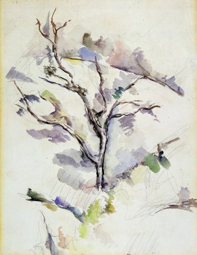 Dąb autorstwa Paul Cézanne