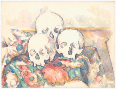 Trzy czaszki autorstwa Paul Cézanne