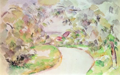 Kręta droga autorstwa Paul Cézanne