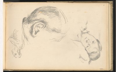 Trzy głowy, jedna Madame Cézanne autorstwa Paul Cézanne