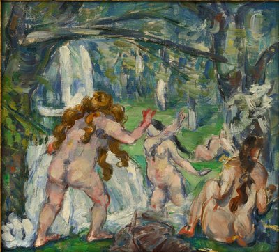 "Trzej kąpiący się" Obraz Paula Cezanne